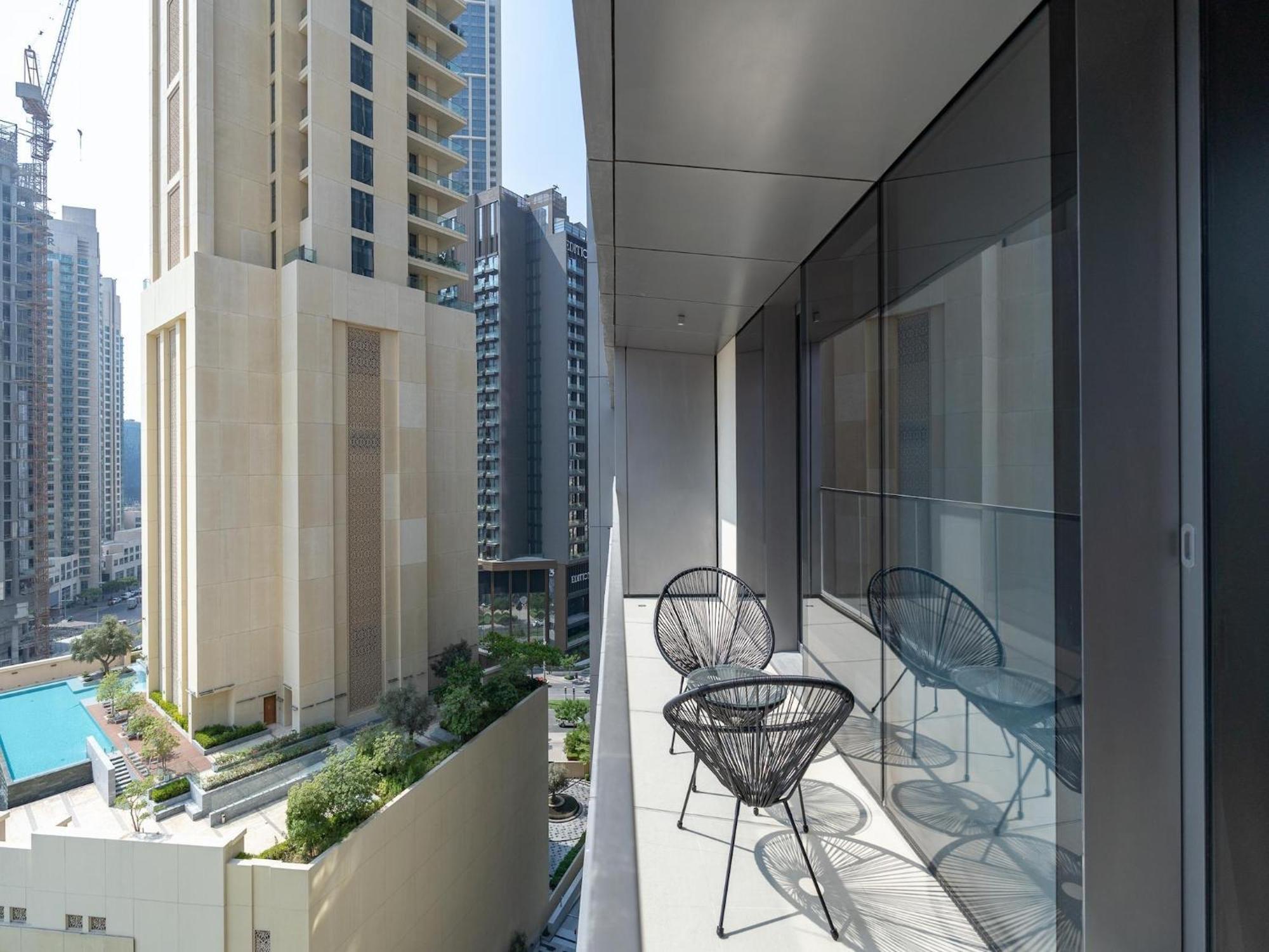 Luxurious Stylish Apartments Across Dubai Mall Burj Khalifa City Views Eksteriør bilde