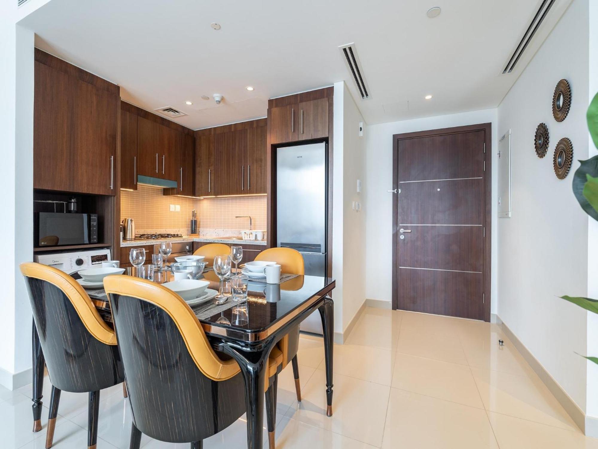 Luxurious Stylish Apartments Across Dubai Mall Burj Khalifa City Views Eksteriør bilde