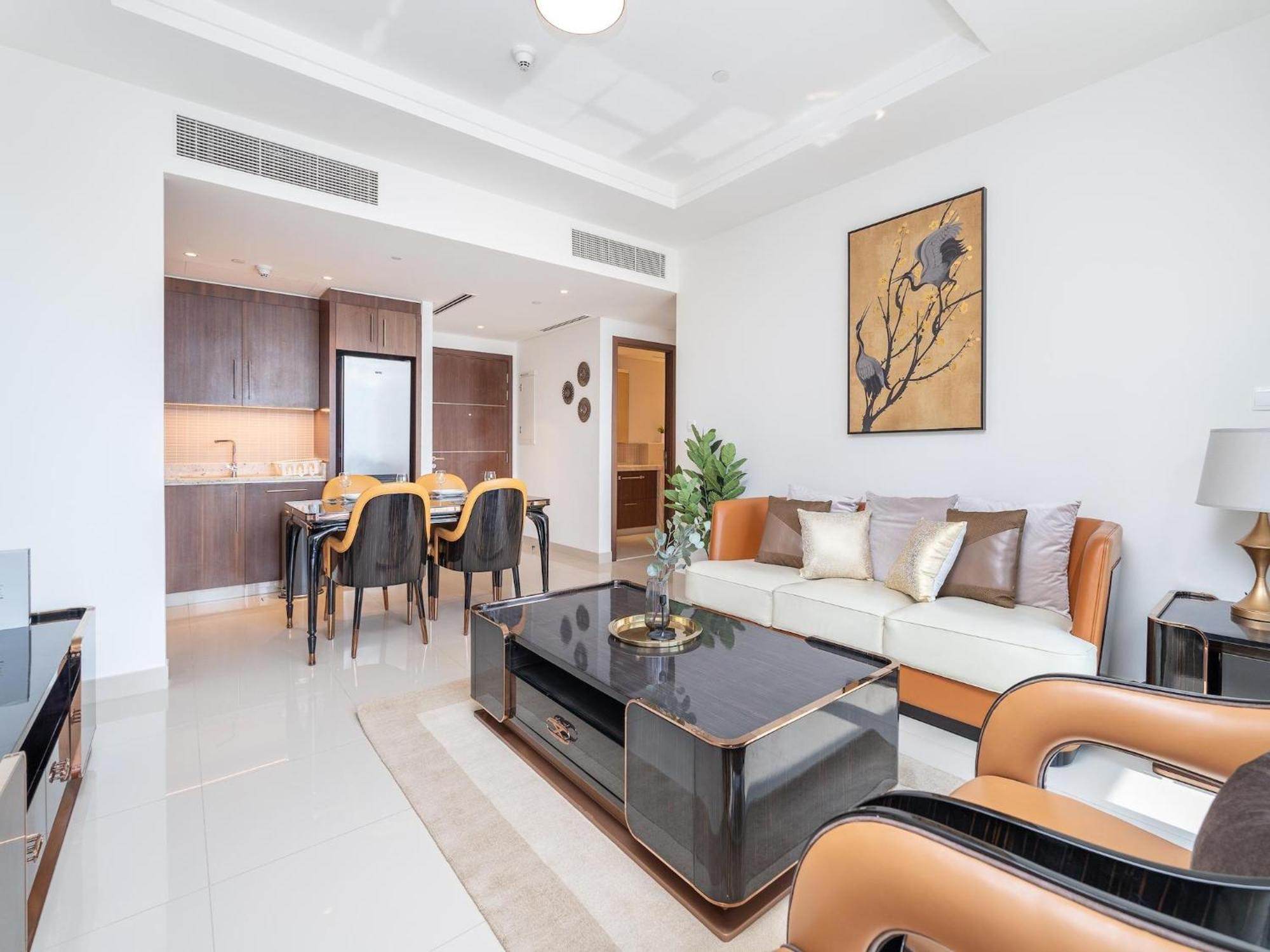 Luxurious Stylish Apartments Across Dubai Mall Burj Khalifa City Views Eksteriør bilde