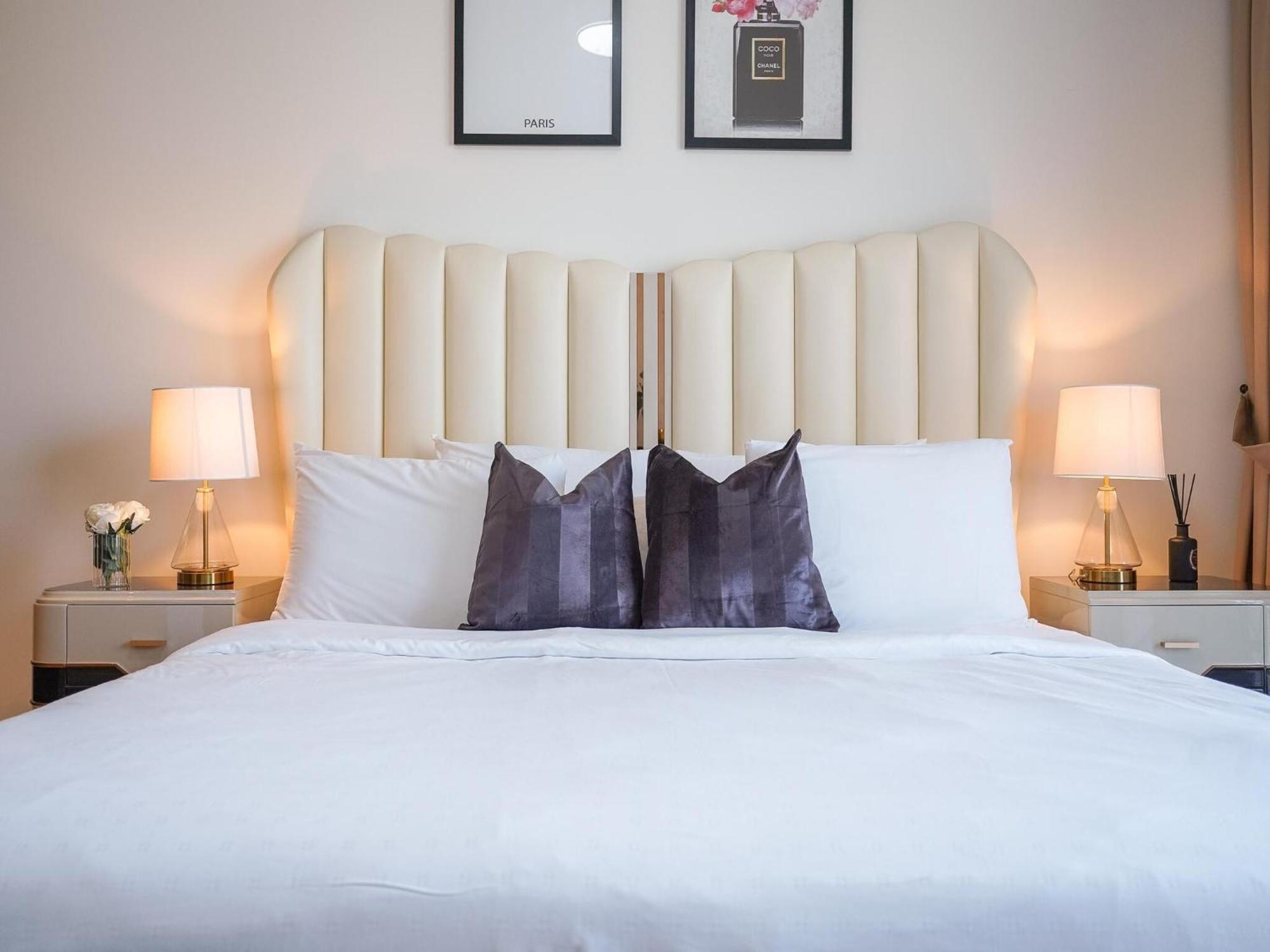 Luxurious Stylish Apartments Across Dubai Mall Burj Khalifa City Views Eksteriør bilde
