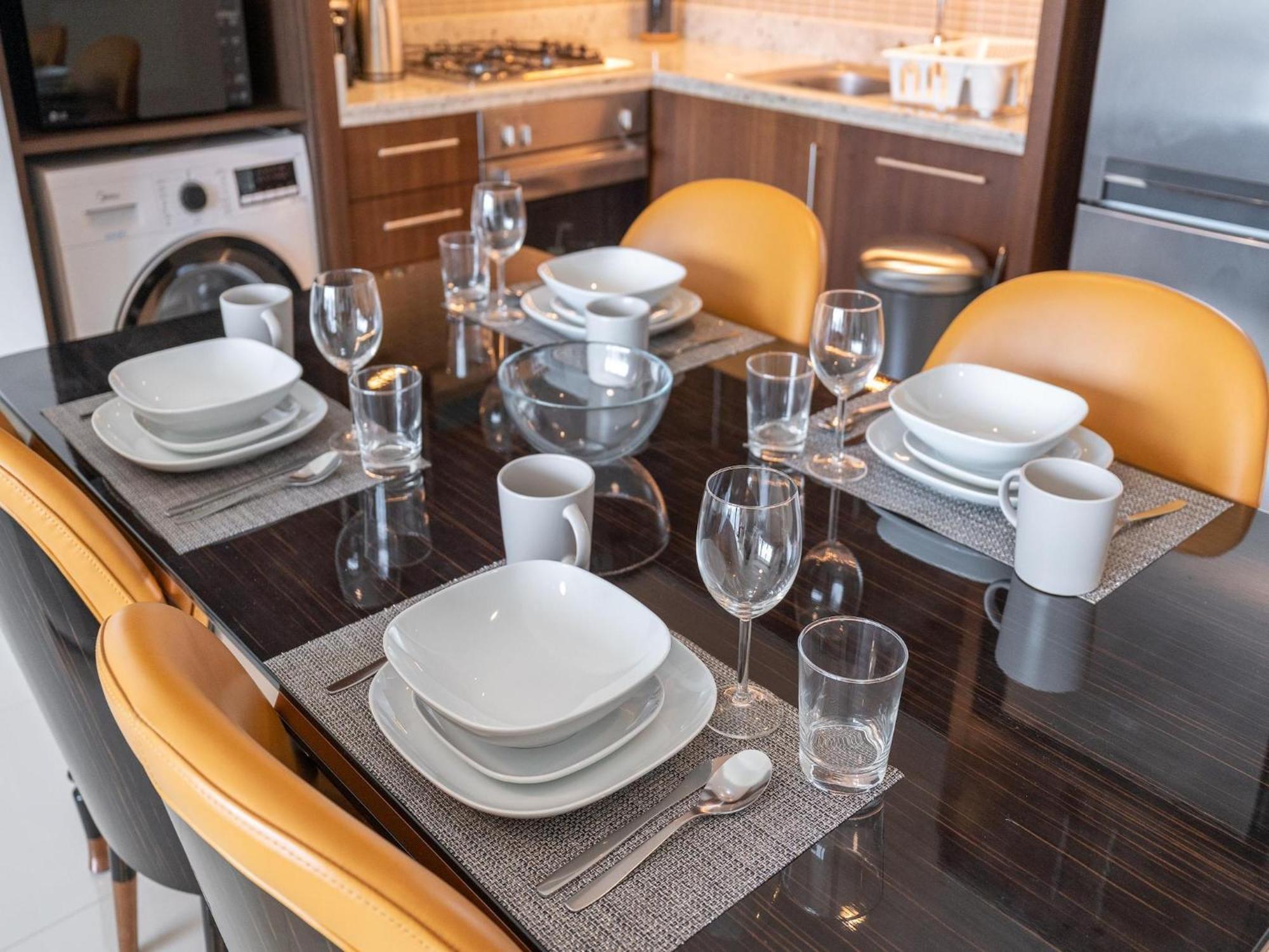 Luxurious Stylish Apartments Across Dubai Mall Burj Khalifa City Views Eksteriør bilde