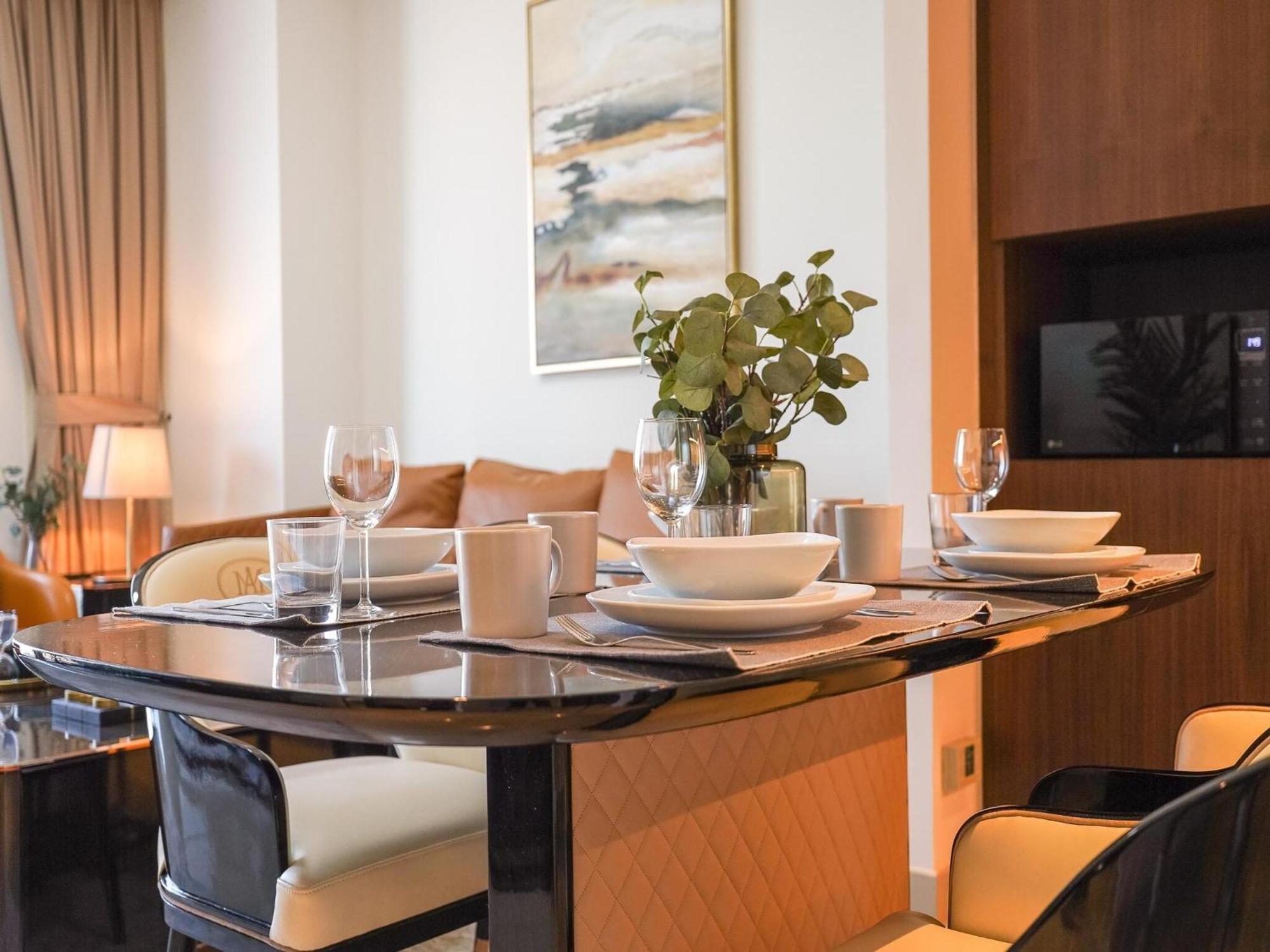 Luxurious Stylish Apartments Across Dubai Mall Burj Khalifa City Views Eksteriør bilde