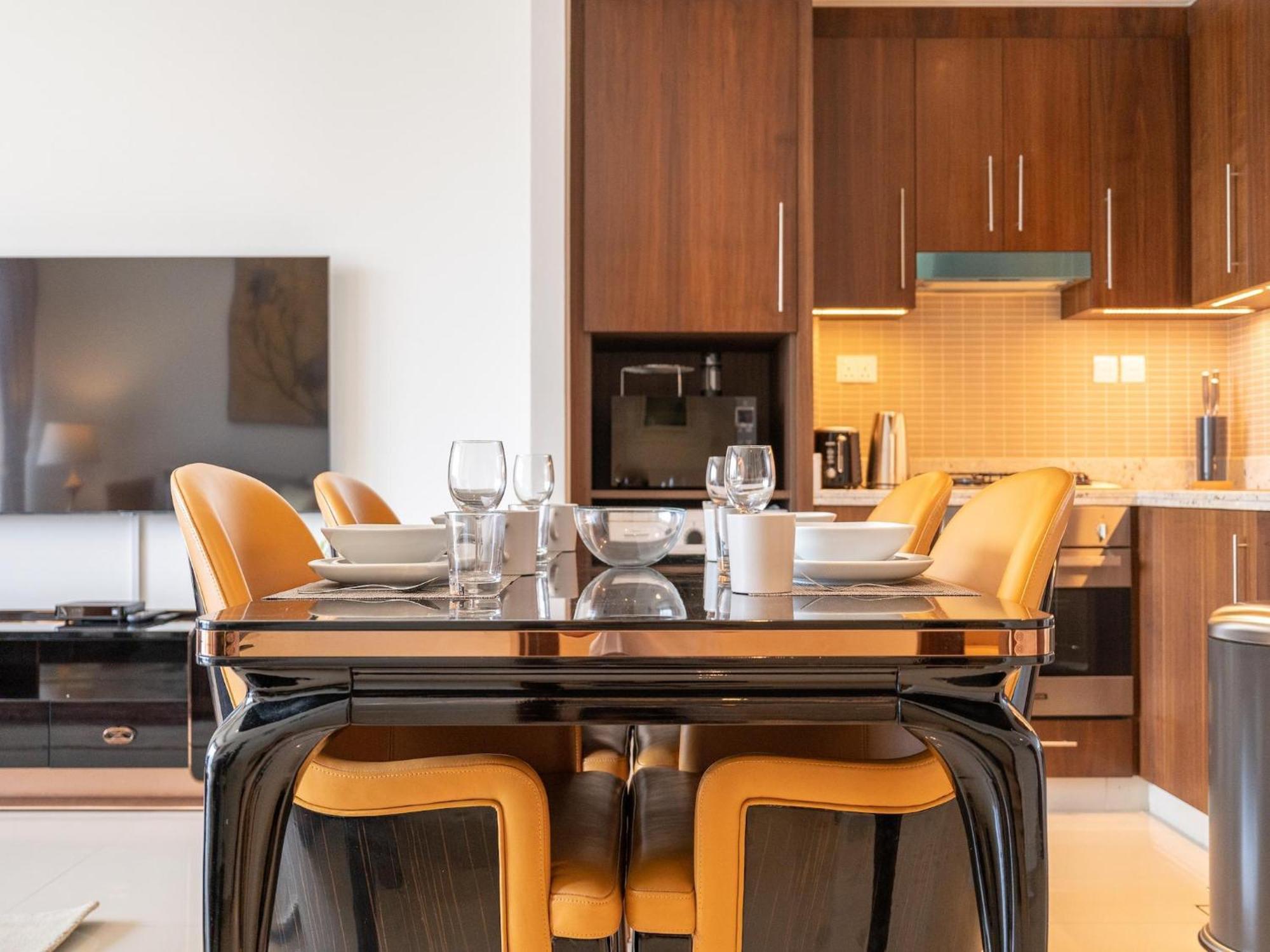Luxurious Stylish Apartments Across Dubai Mall Burj Khalifa City Views Eksteriør bilde
