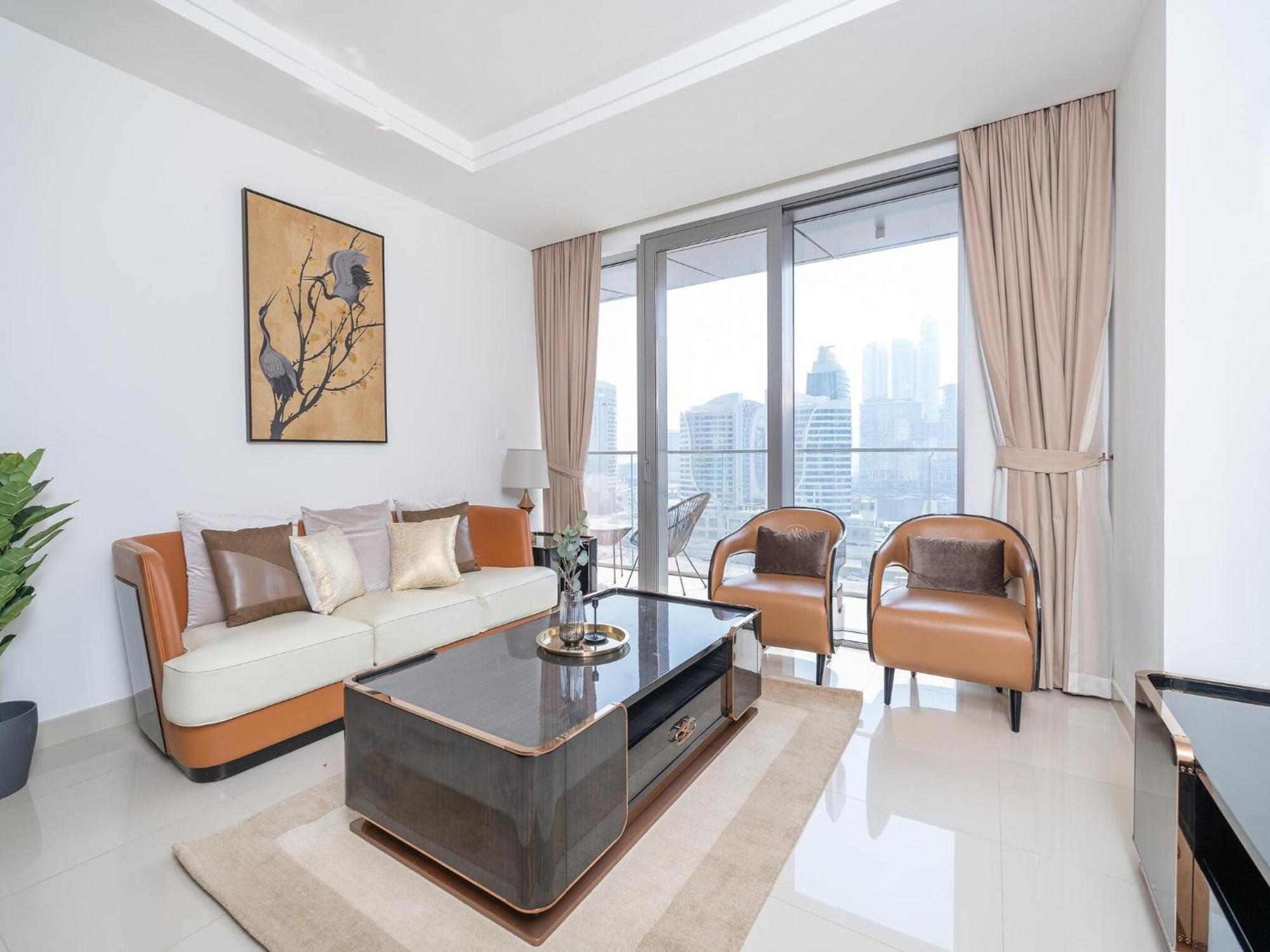 Luxurious Stylish Apartments Across Dubai Mall Burj Khalifa City Views Eksteriør bilde
